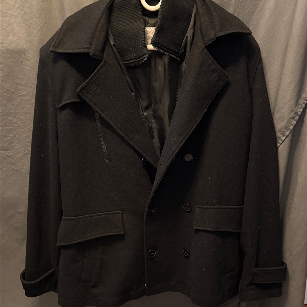 Men's Black Peacoat by hotspur heritage